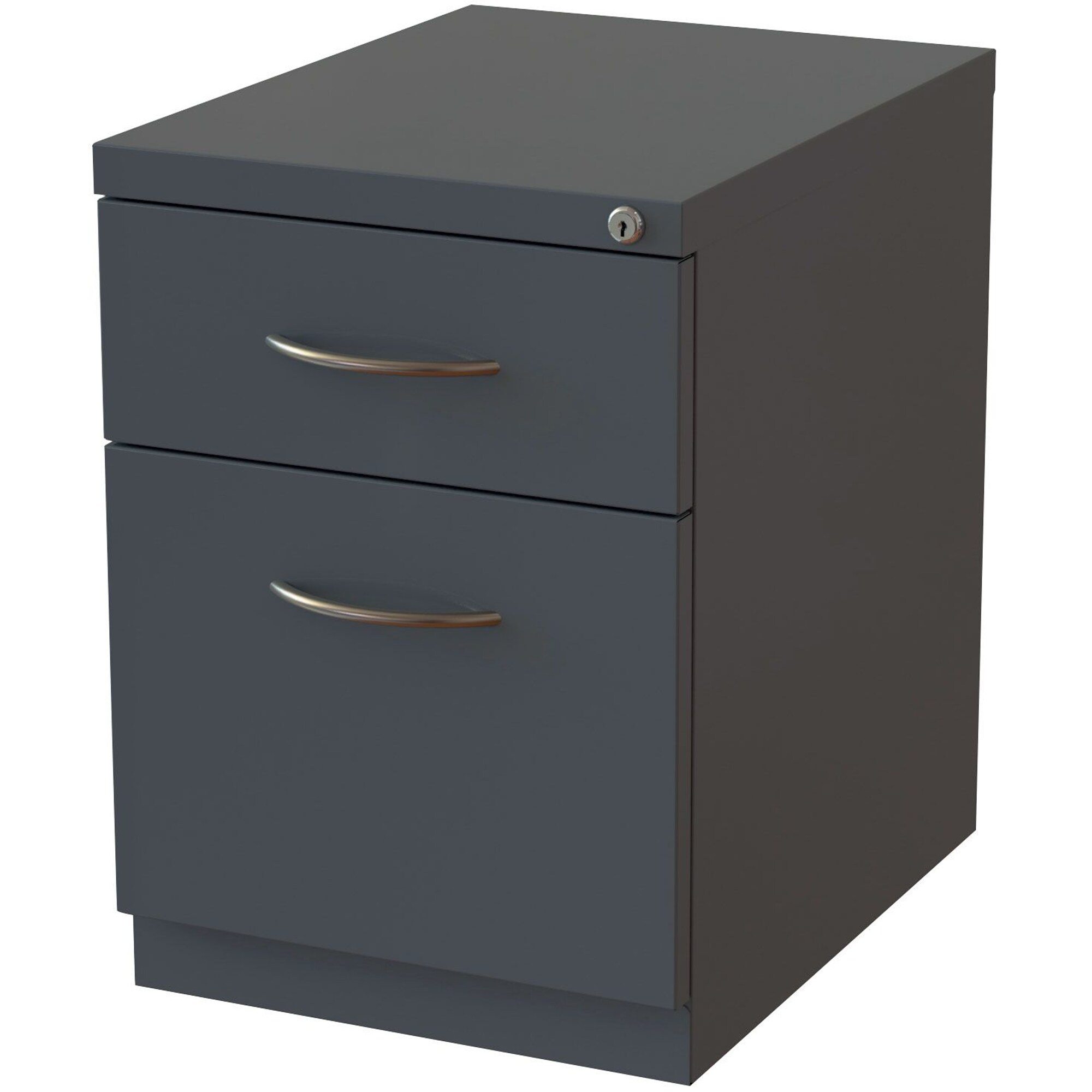 Lorell 2Drawer Mobile Vertical File Letter Size, Lockable, 24