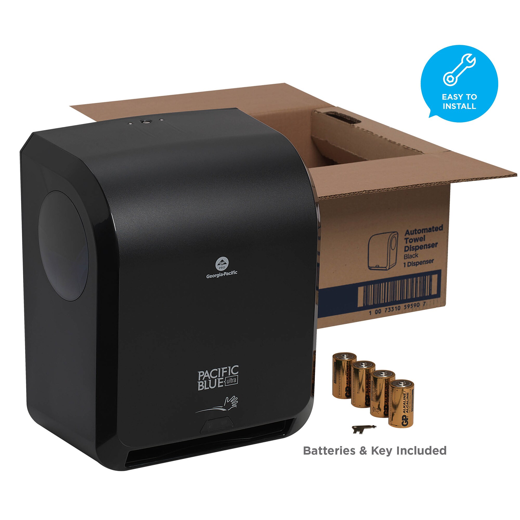Pacific Blue Ultra Automated Paper Towel Dispenser, Black (59590