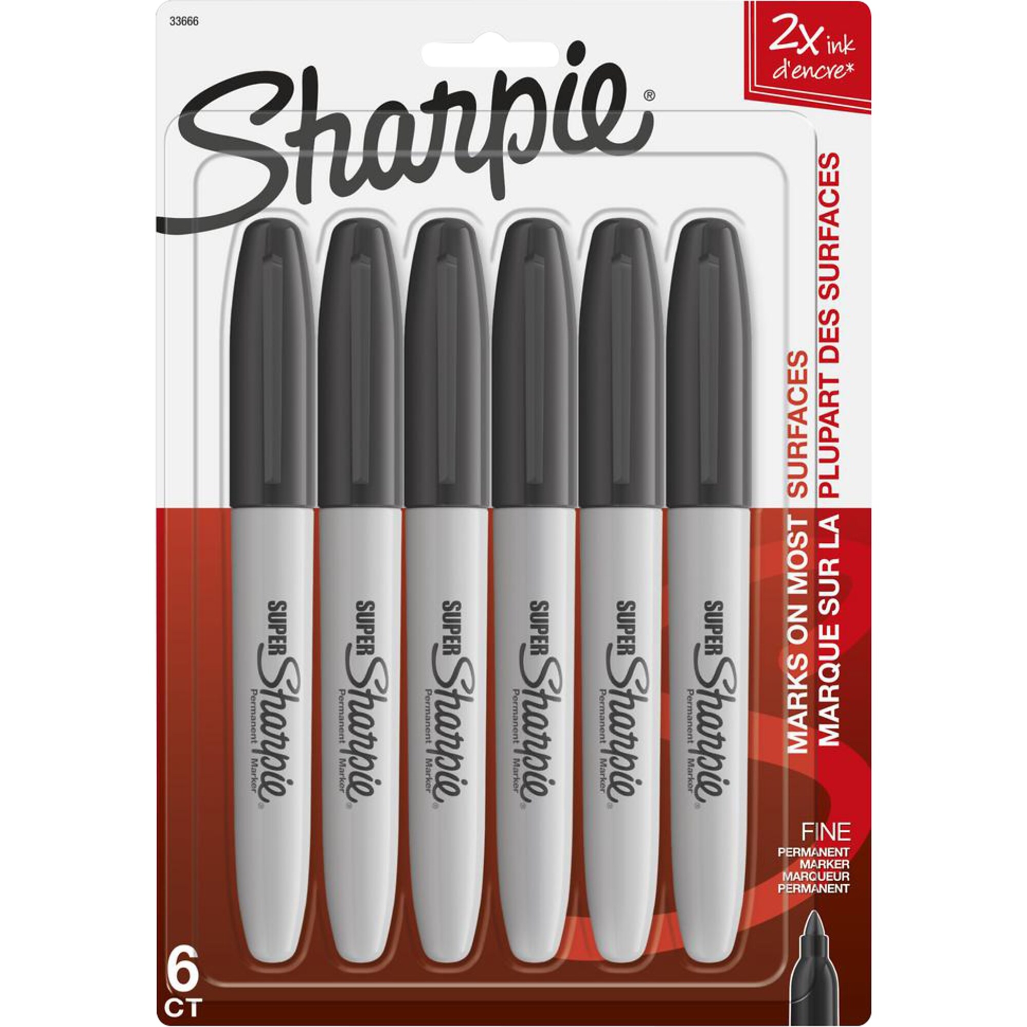 Sharpie S-Gel Metal RT Gel Pen, Medium Point, Black Ink, 4/Pack (2153578)