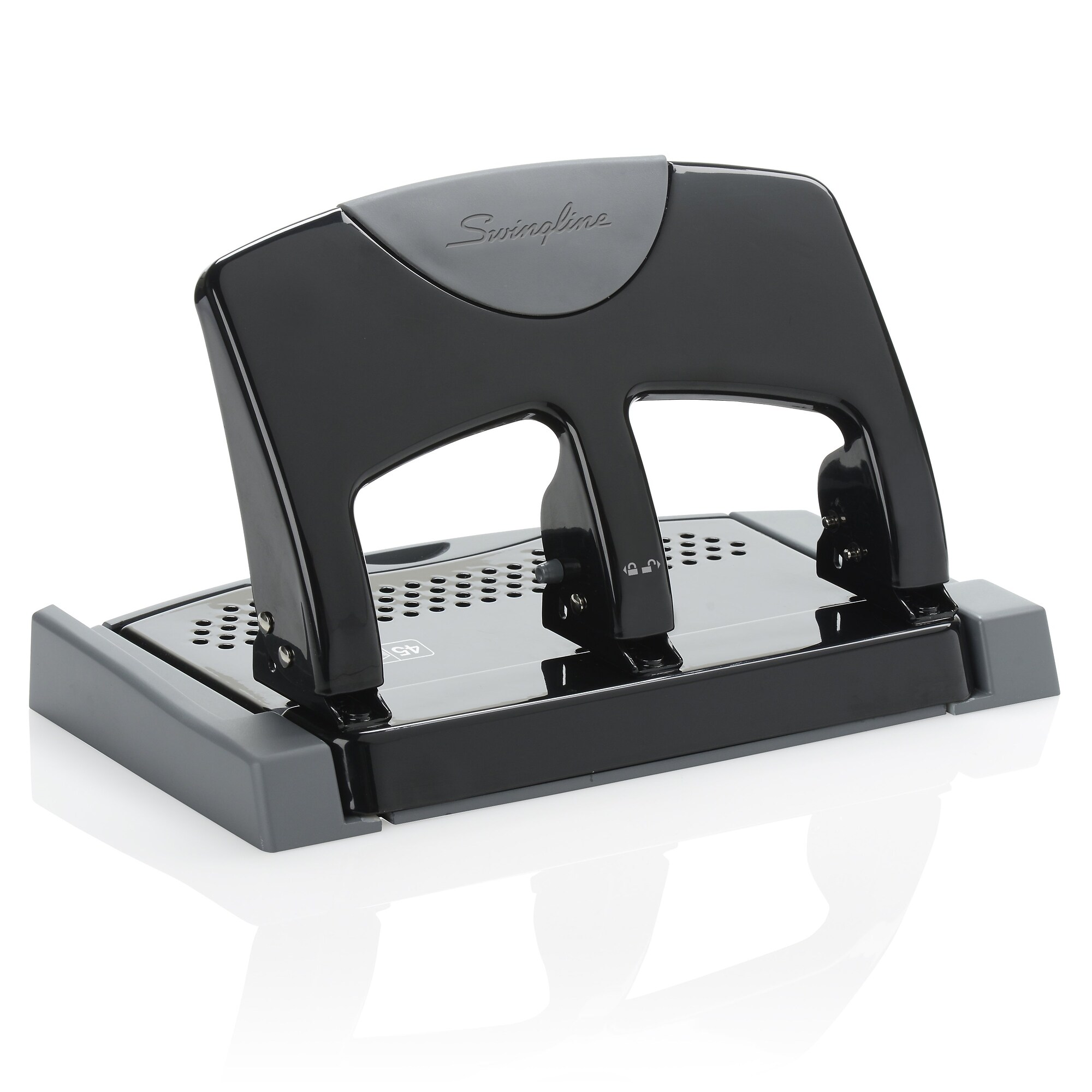 Bostitch 160-Sheet Antimicrobial Protected Xtreme Duty 2-3 Hole Punch Black