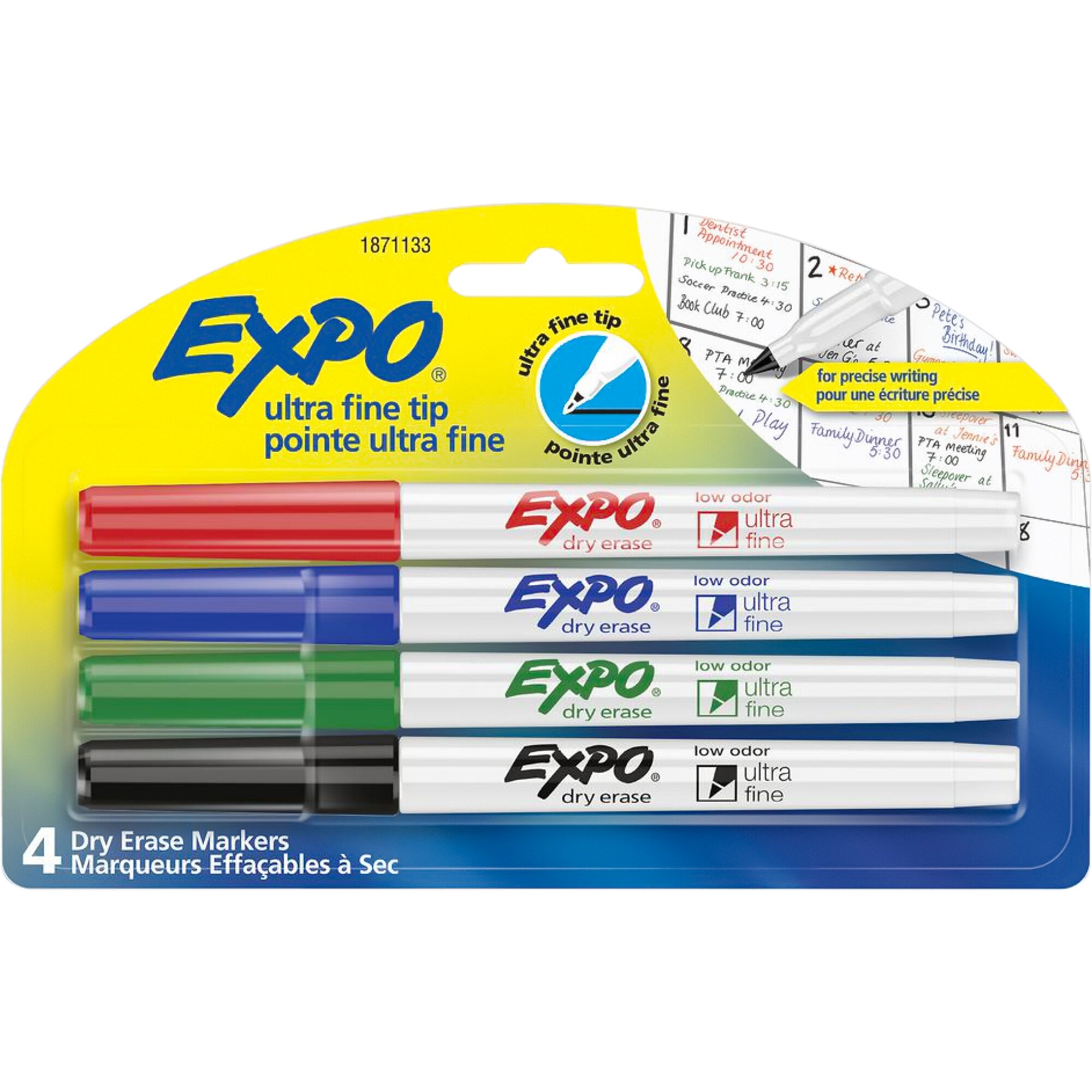 Expo Dry Erase Markers, Ultra Fine Tip, Assorted, 36/Pack (2003895)