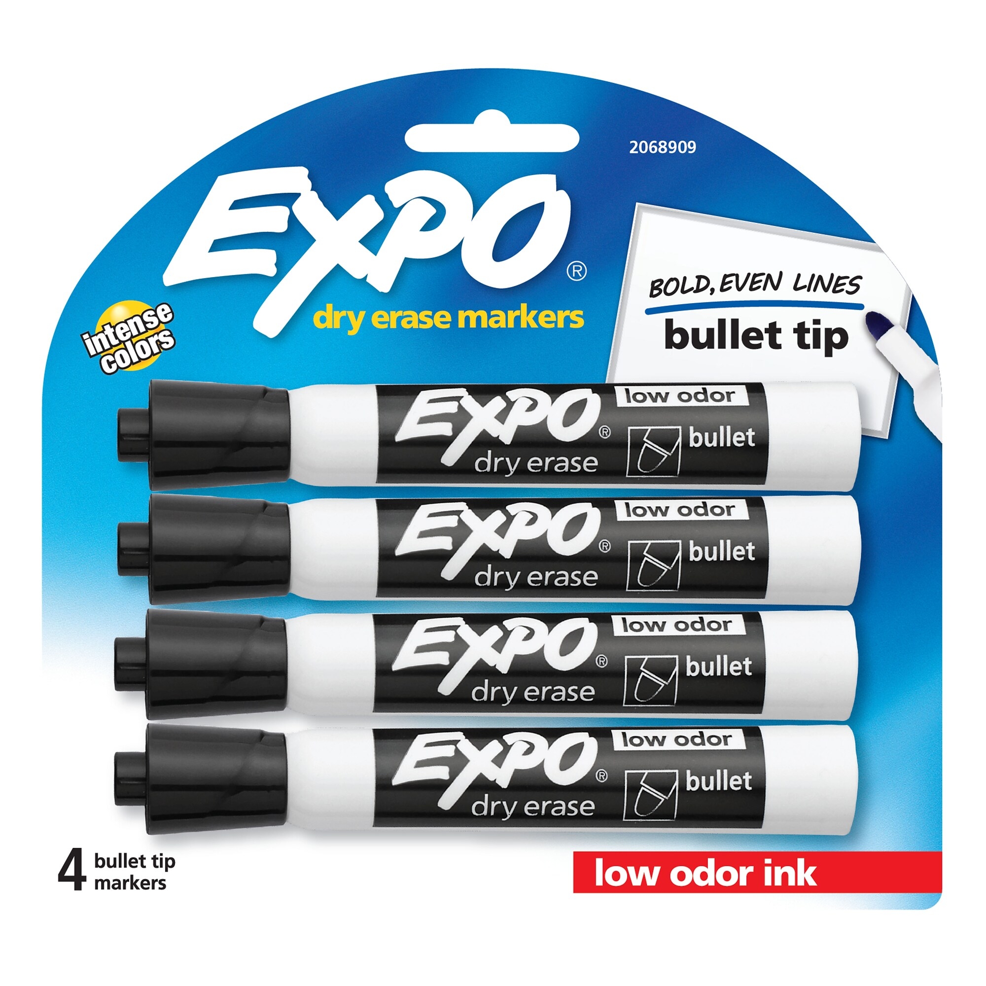 Expo Low Odor Dry Erase Markers, Fine Tip - Office Pack, Assorted Colors, 36-Pack