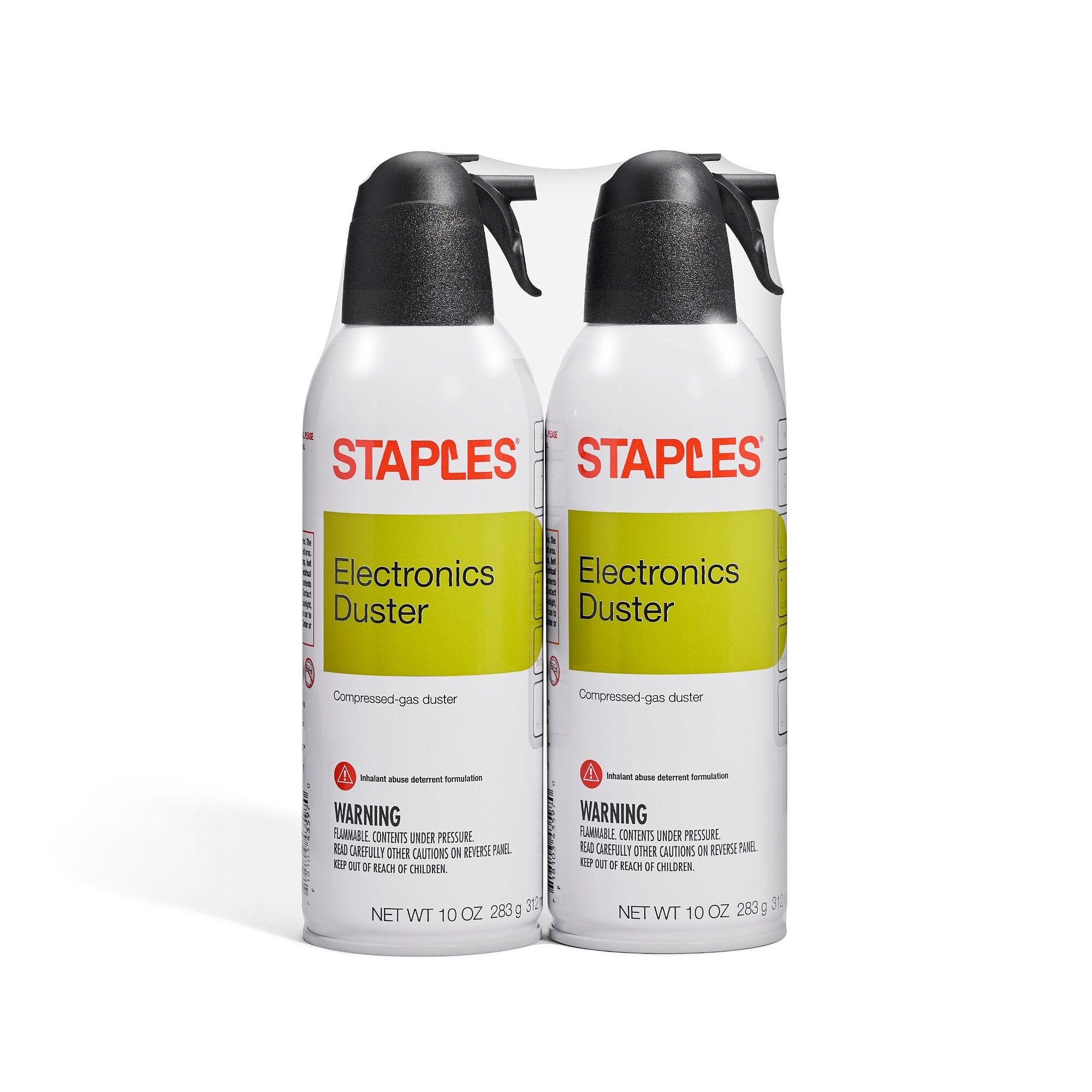 Staples Electronics Air Duster, 10 oz, 2/Pack (SPL10ENFR2) Quill