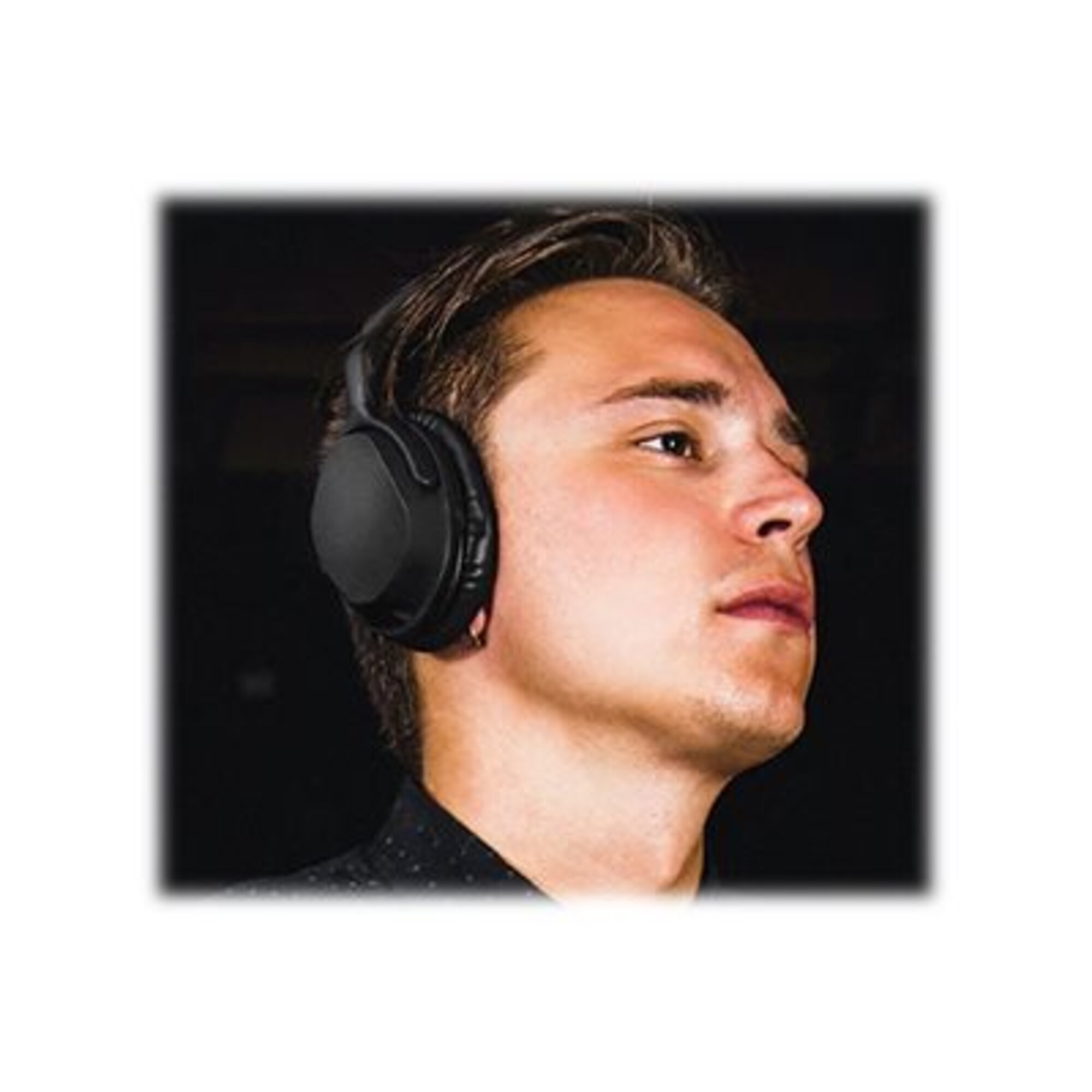 Wicked Audio HUM 1000 Wireless Bluetooth Stereo Headphones, Black (WI