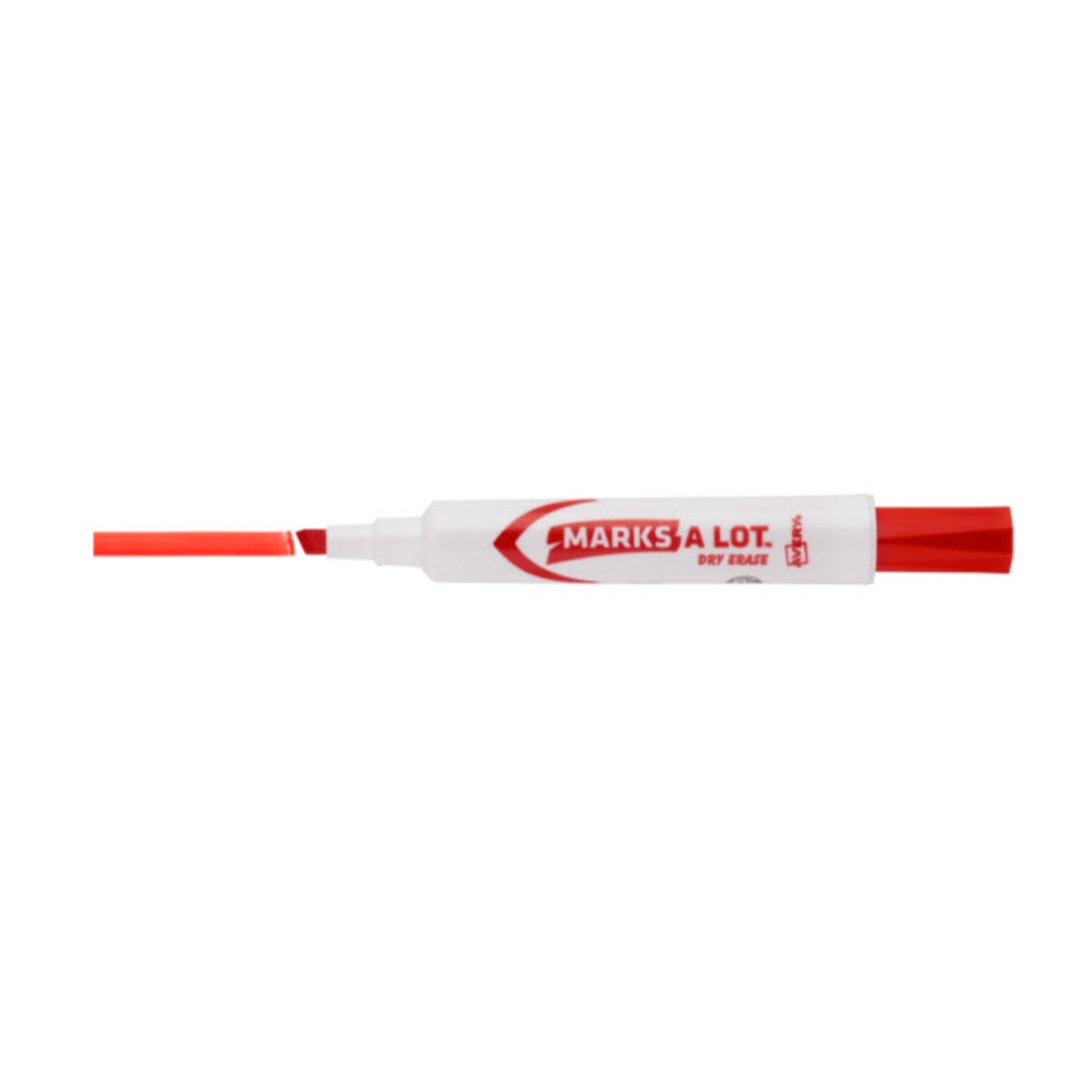 Avery MarksALot Dry Erase Marker, Chisel Tip, Red (24407) Quill Best Deals and Price History
