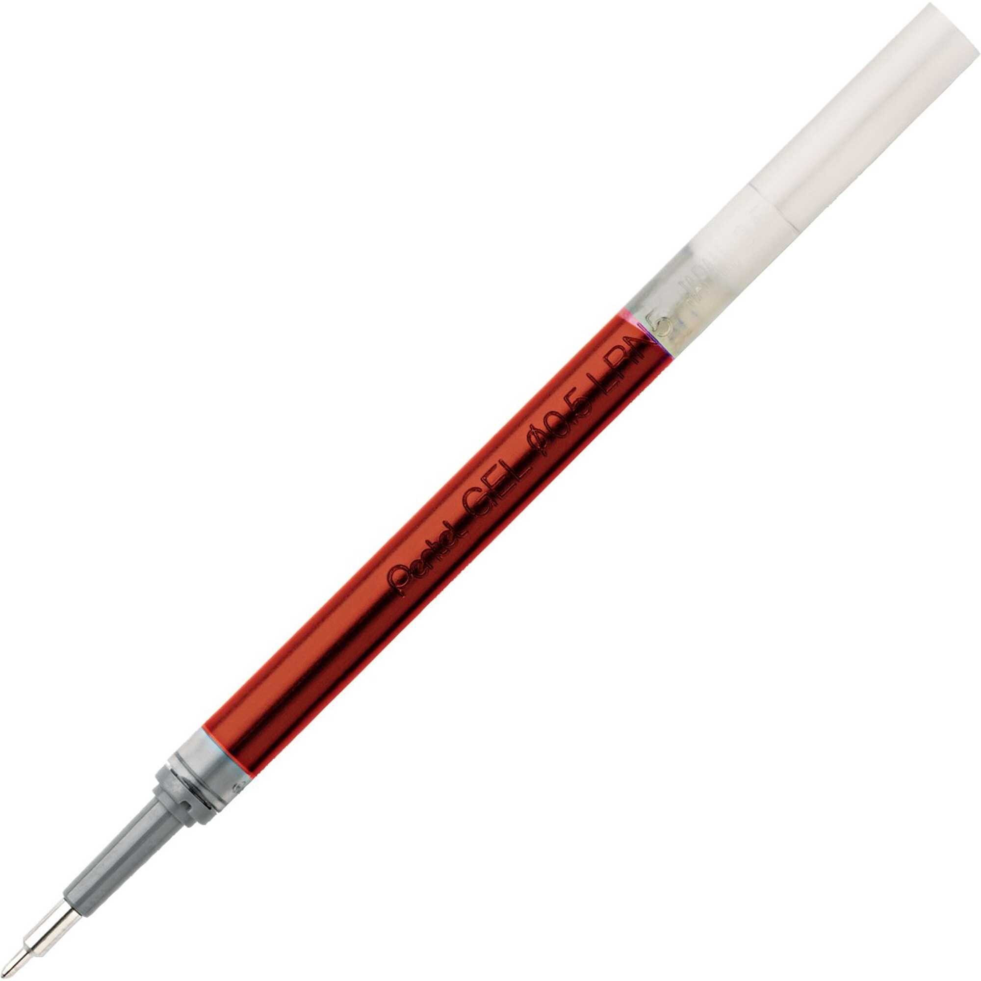 Pentel EnerGel GelInk Pen Refill, Fine Point, Red Ink (PENLRN5B