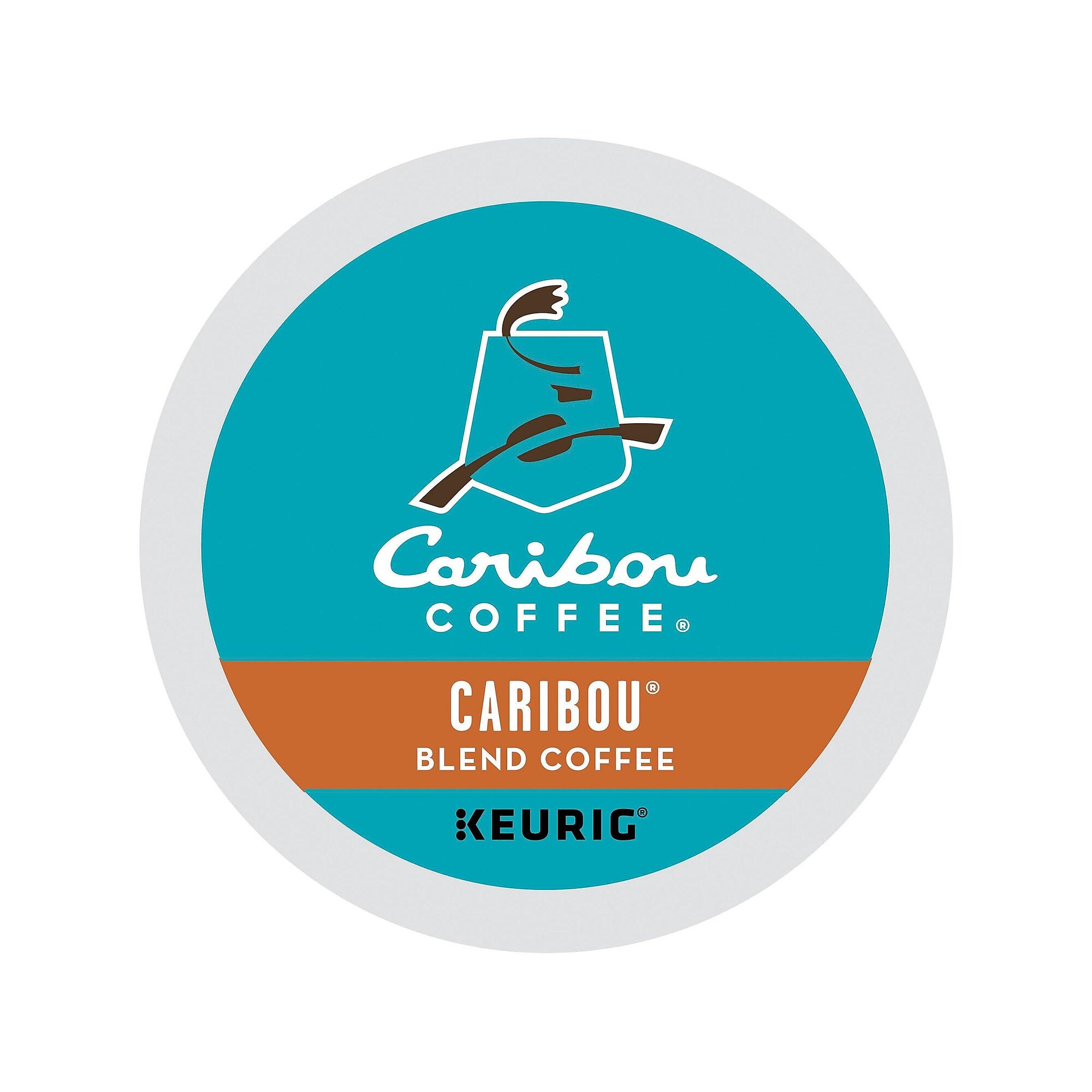 Caribou Coffee Blend Coffee, Keurig KCup Pods, Medium Roast, 24/Box