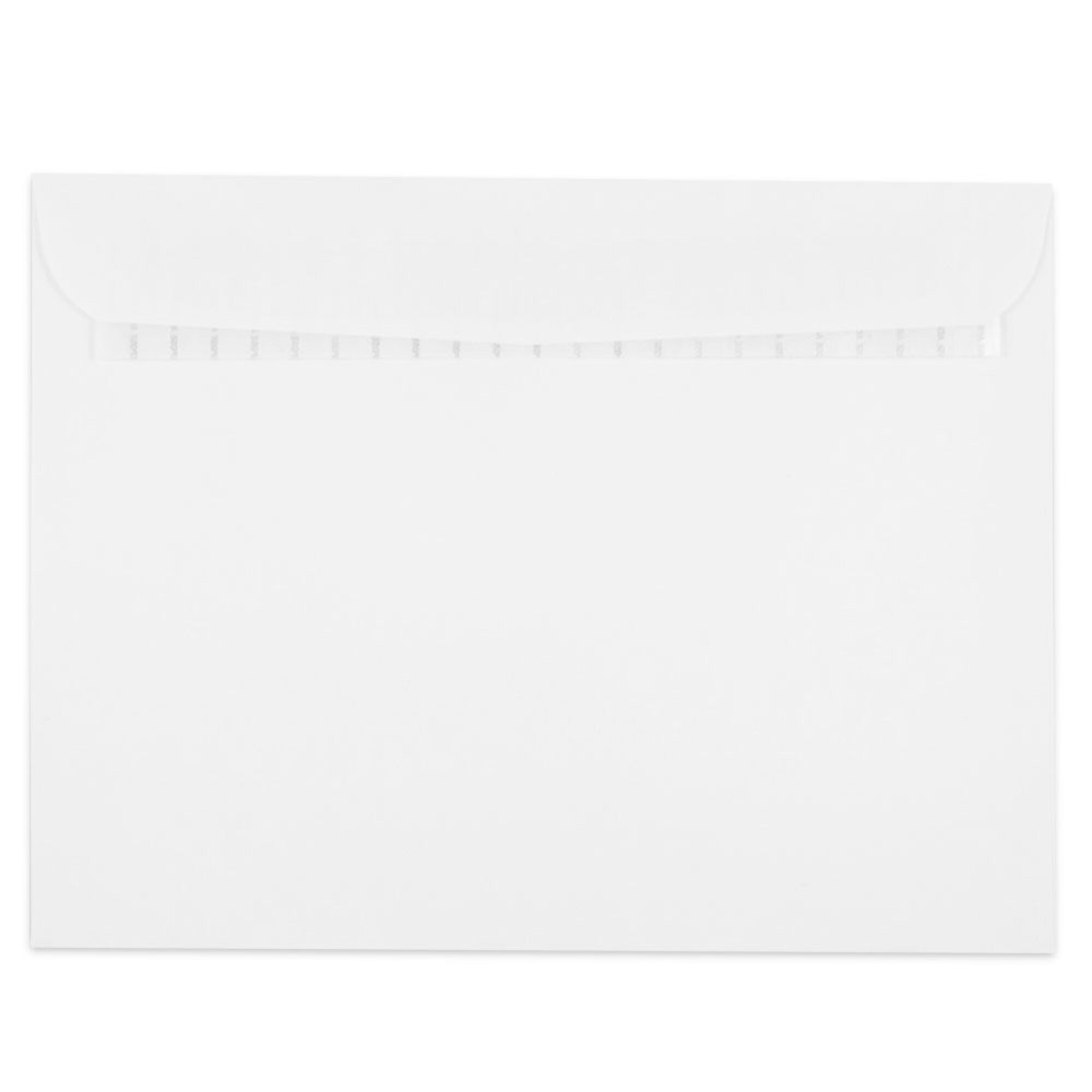 JAM Paper Peel & Seal Booklet Envelope, 9 1/2 x 12 1/2, White, 50/Pack ...