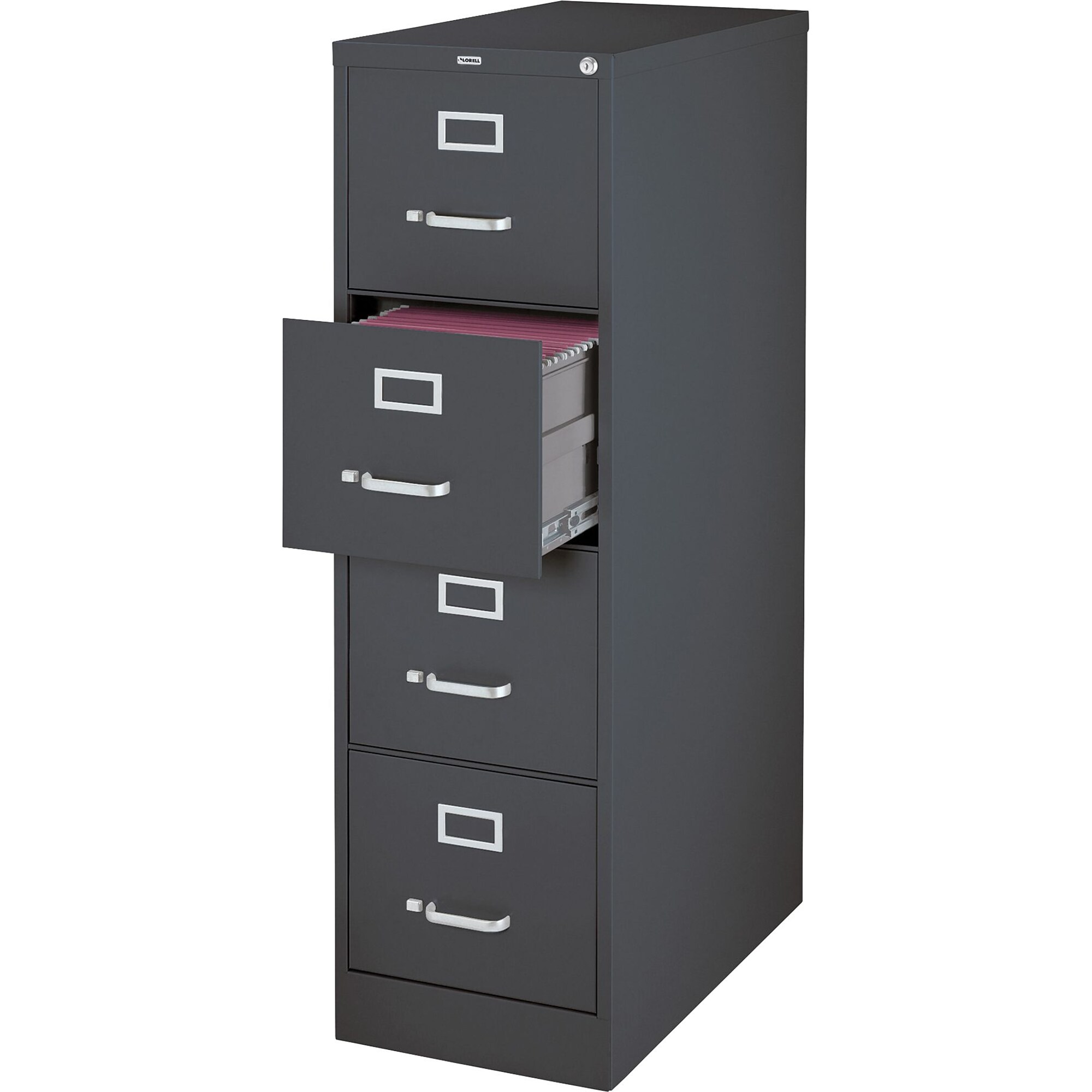 Lorell 4Drawer Vertical File Charcoal, Letter (66912) Quill