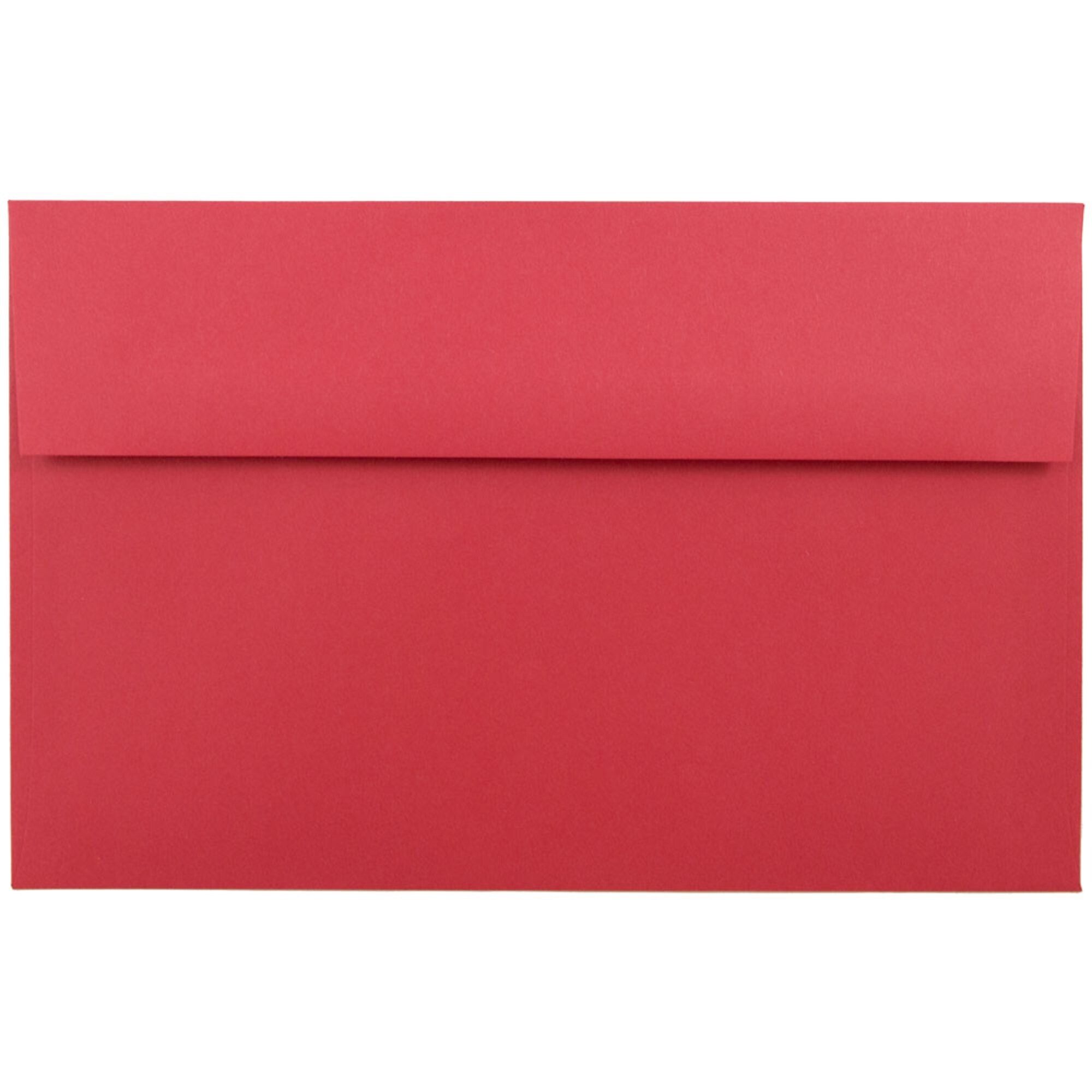 JAM Paper A10 Colored Invitation Envelopes, 6 x 9 1/2, Red Recycled, 50 ...