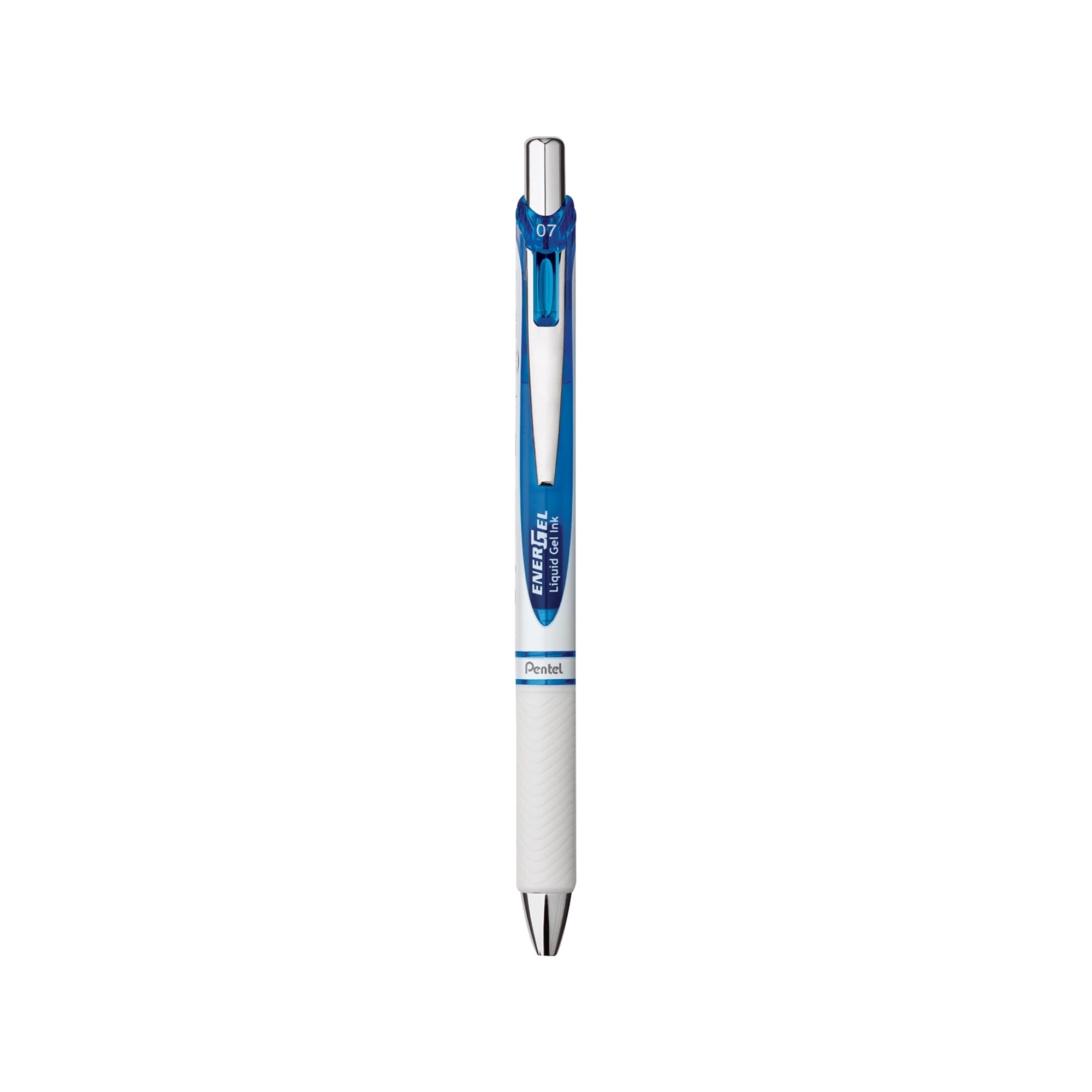 Pentel EnerGel Pearl Retractable Gel Pen, Medium Point, Blue Ink