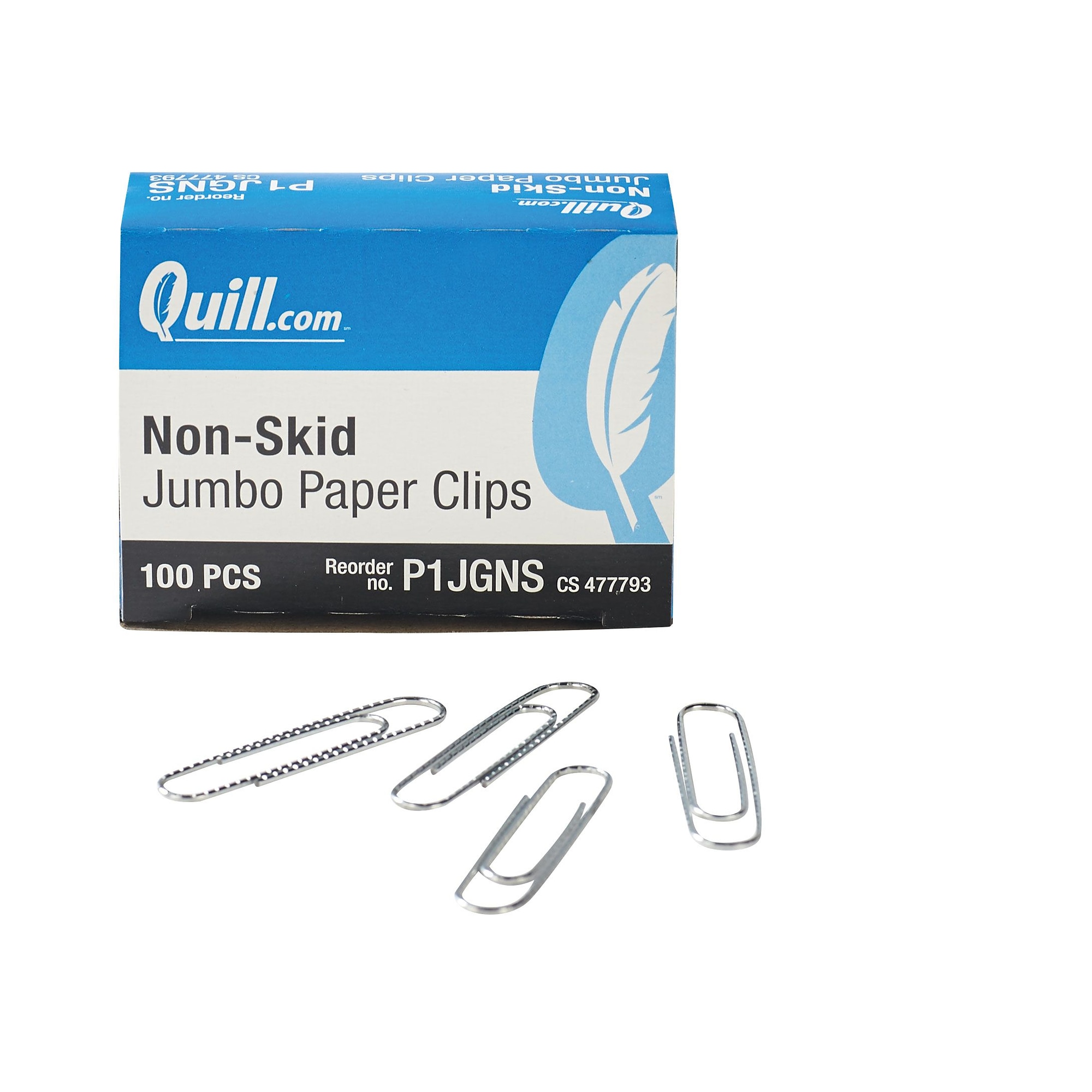 Quill Brand Large Binder Clips, 1 Capacity, Black, 12/Box (721000-QCC)