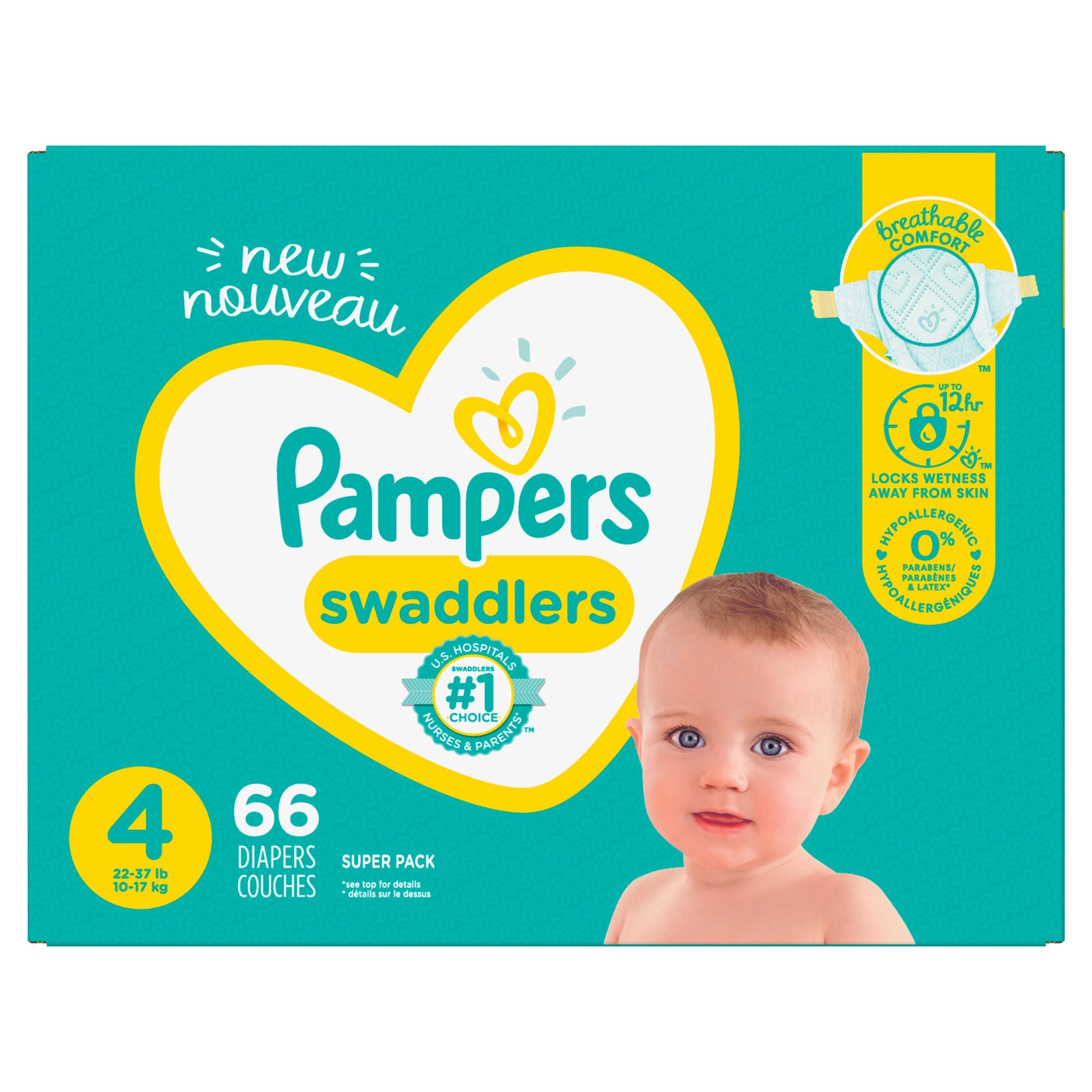 Pampers Swaddlers Active Baby Diaper - Size 4, 66 ct Best Deals and ...