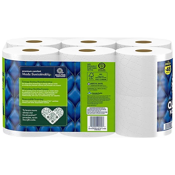 Quilted Northern Ultra Soft & Strong 18 Mega Rolls, 5X Stronger