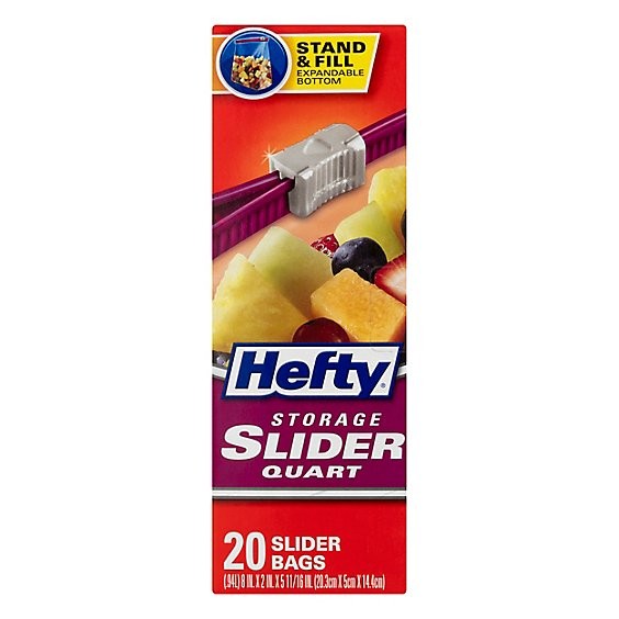 Hefty Storage Slider Bags Gallon - 30 Count - Safeway