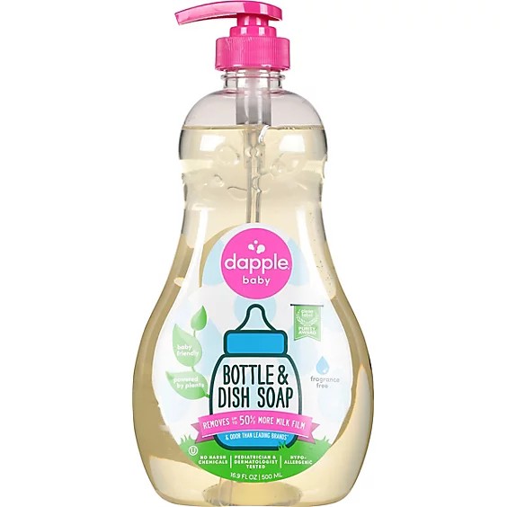 Dapple Bottle & Dish Soap Fragrance Free - 16.9 FZ