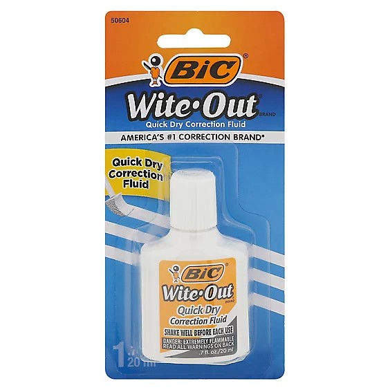 BIC Wite-Out EZ Grip Correction Tape, White, 2/Pack (WOECGP21)