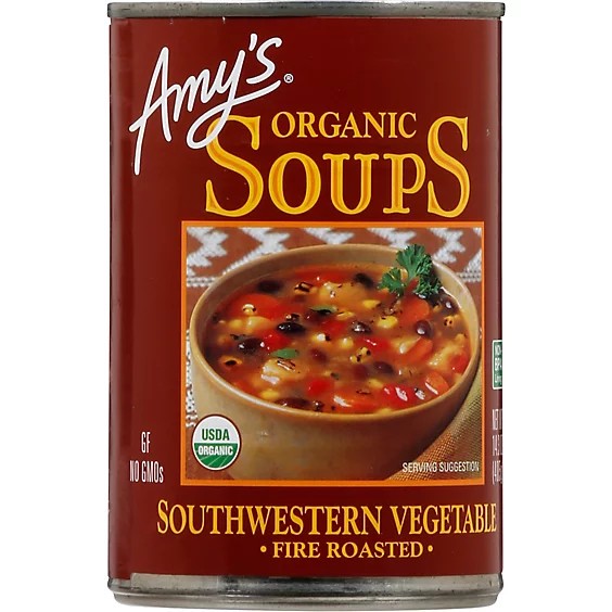 Amy's Soups, Organic, Southwestern Vegetables, Fire Roasted - 14.3 oz