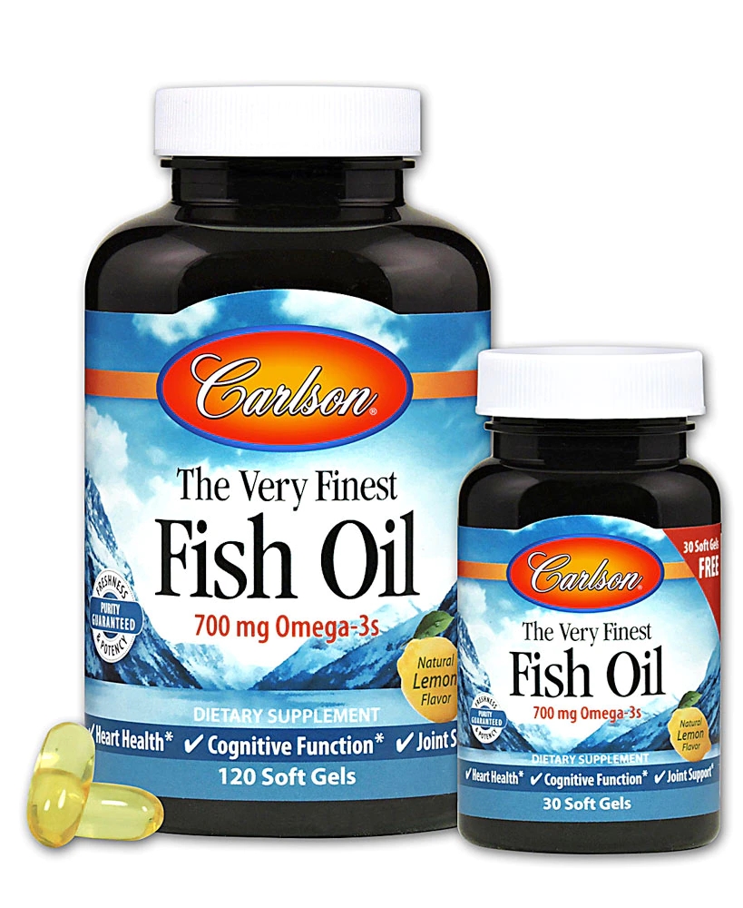 Carlson Fish Oil BOGO Lemon 120 Softgels Best Deals and Price History