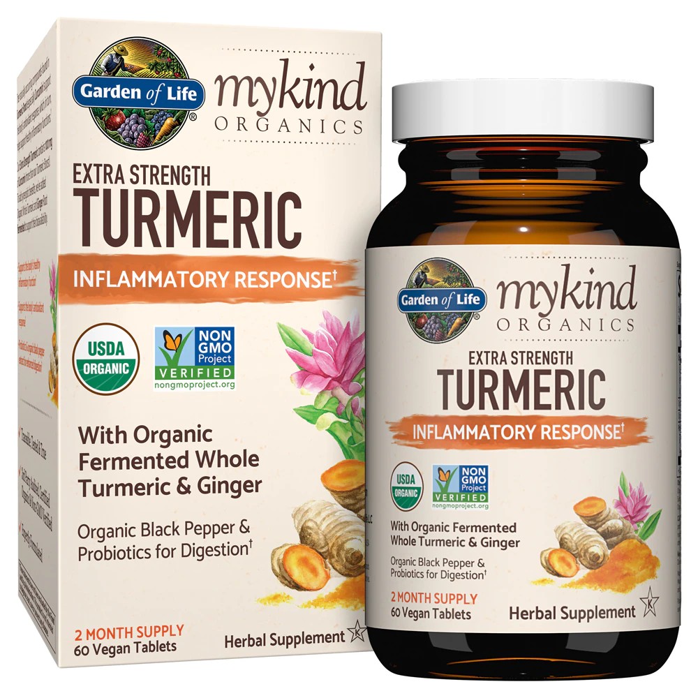 mykind Organics Extra Strength Turmeric Inflammatory Response 60 Vegan