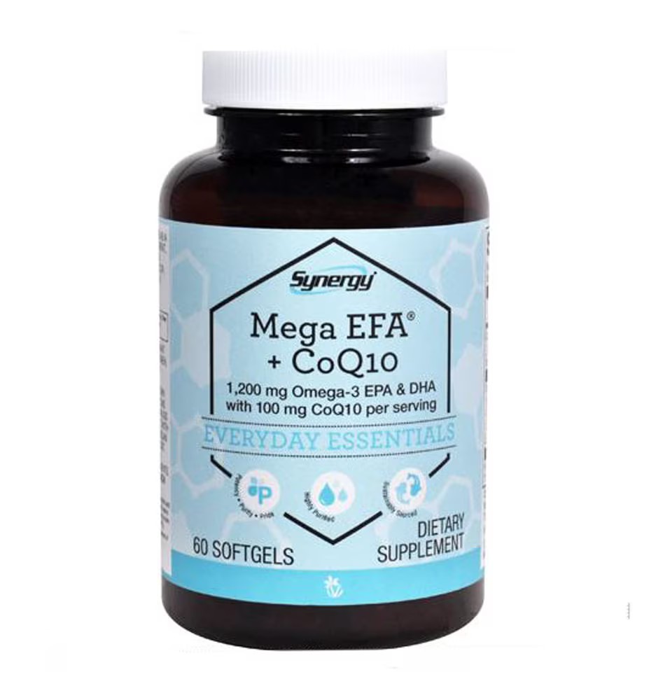 VitacostSynergy Mega EFA + CoQ10 1200 mg Omega3 EPA & DHA with 100