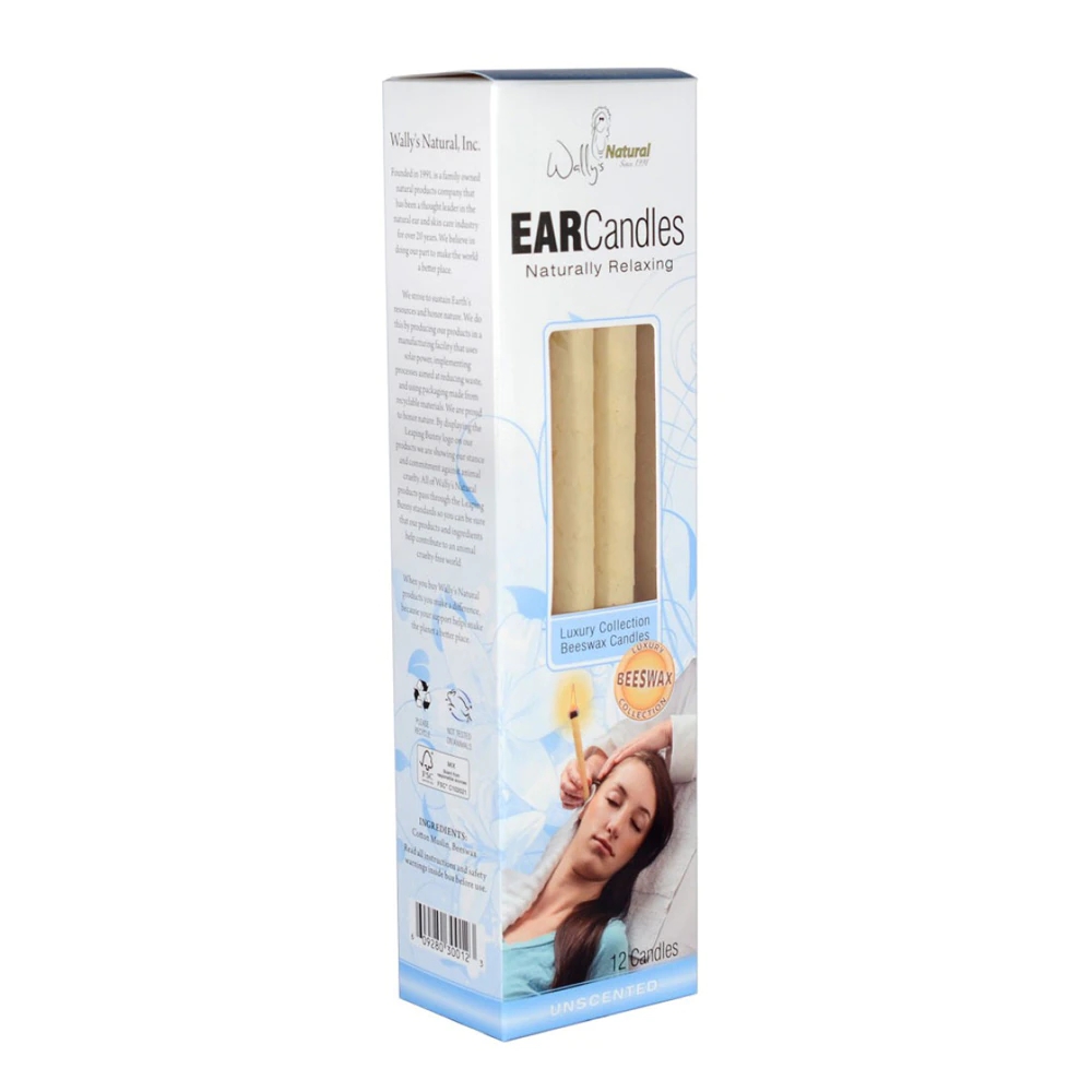 Wally's Ear Candles Beeswax Unscented 12 Candles Best Deals and Price