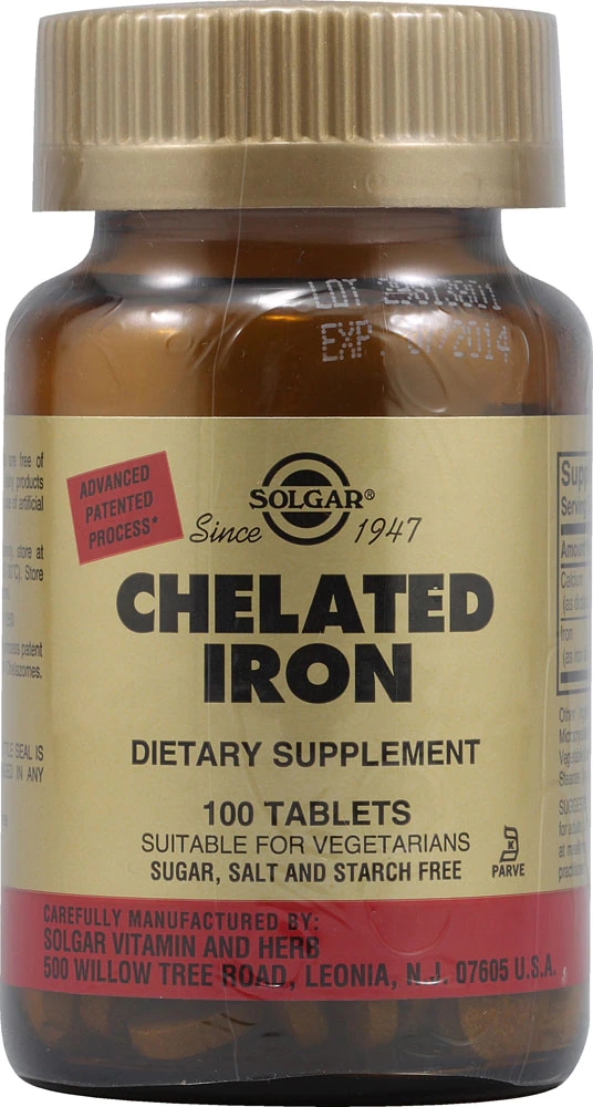 Solgar Chelated Iron 100 Tablets Best Deals and Price History at ...