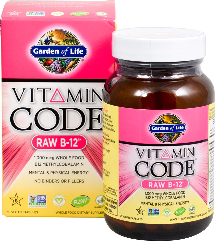 Garden Of Life Vitamin Code RAW B-12 30 Vegetarian Capsules Best Deals ...