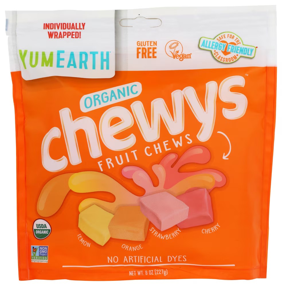 Yum Earth NonGMO Organic Chewys Fruit Chews Assorted Fruit 8 oz Best Deals and Price History at