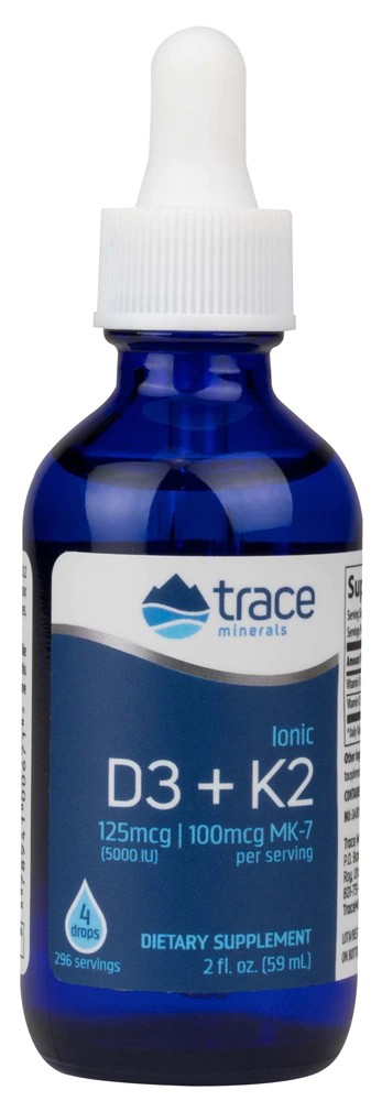 Trace Minerals Research Liquid D3 + K2 2 fl oz Best Deals and Price ...