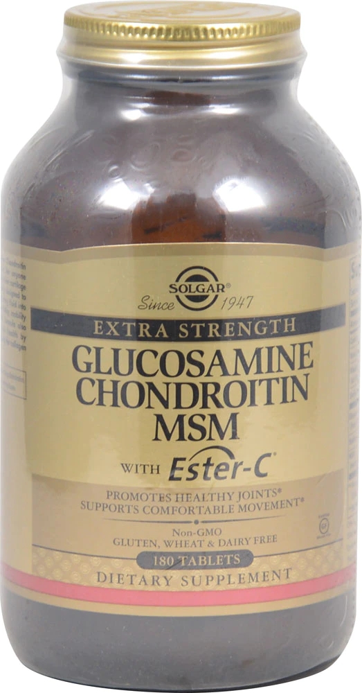 Solgar Extra Strength Glucosamine Chondroitin MSM with Ester-C 180 ...