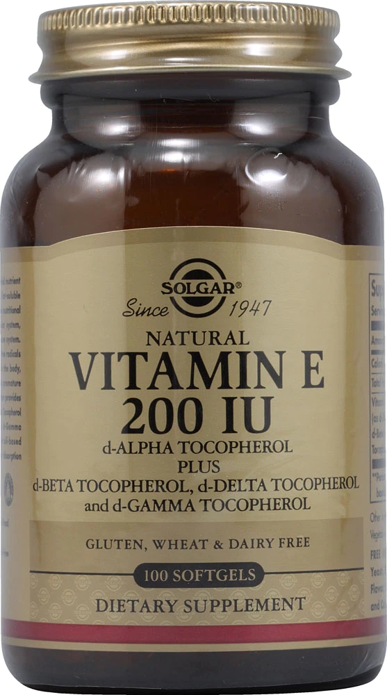 Solgar Vitamin E Complex 200 IU 100 Softgels Best Deals and Price