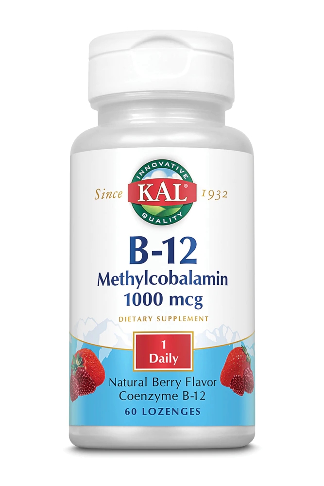 KAL B-12 Methylcobalamin Berry 1000 Mcg - 60 Lozenges Best Deals And ...