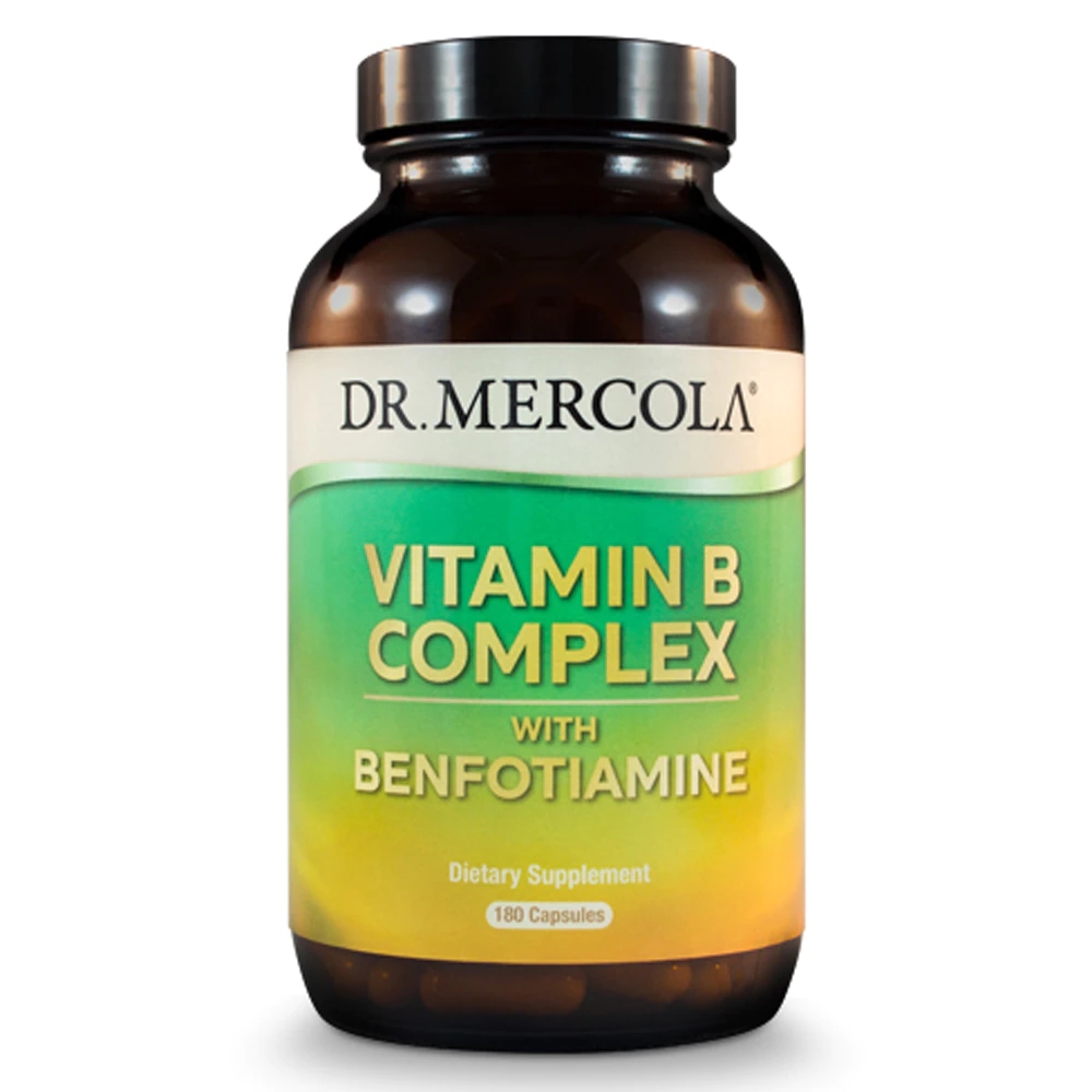 Dr. Mercola Vitamin B Complex with Benfotiamine 180 Capsules Best Deals