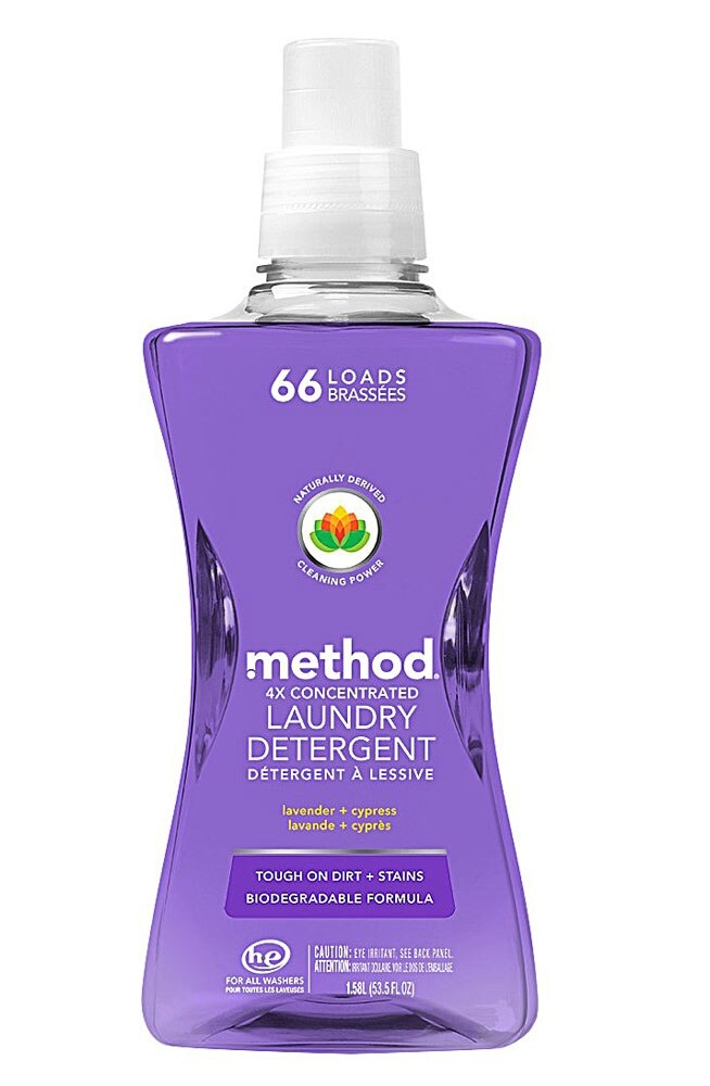 Method 4X Concentrated Laundry Detergent 66 Loads Lavender + Cypress 53 ...