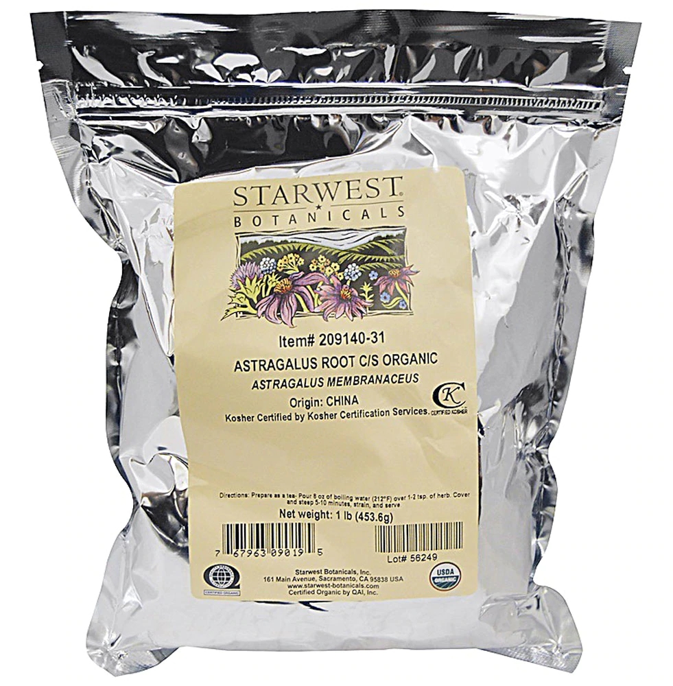 Starwest Botanicals Organic Astragalus Root Cut And Sifted 1 Lb Best ...