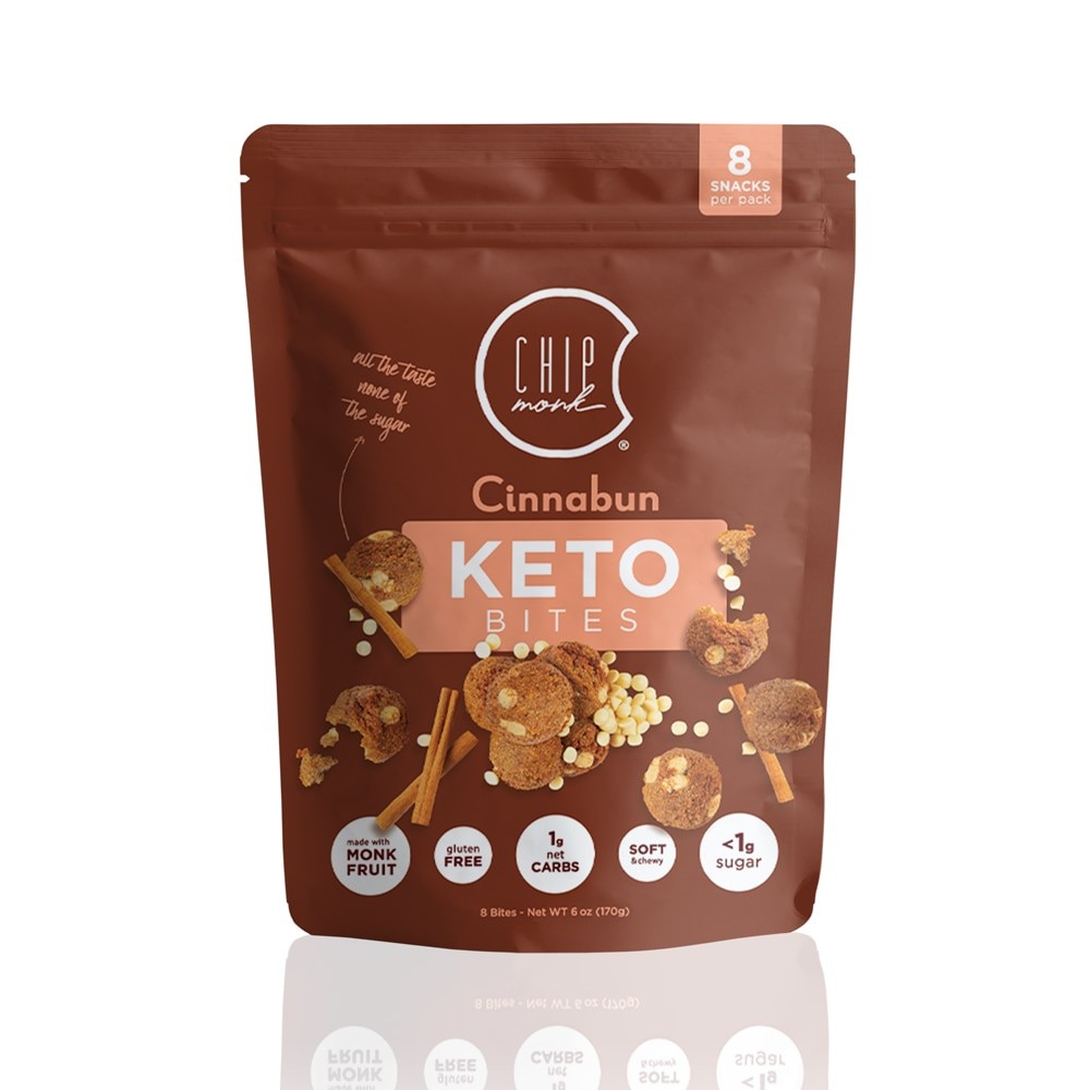 ChipMonk Keto Cookie Bites Cinnabun 6 oz Best Deals and Price History at Honey
