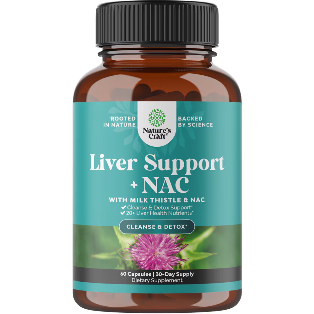 Liver Support + NAC With Milk Thistle -- 60 Capsules Deals and Price ...