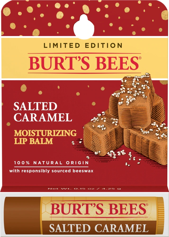 Burt's Bees 100% Natural Origin Moisturizing Lip Balm, Original Beeswax  with Vitamin E & Peppermint Oil, 4 Tubes in Blister Box