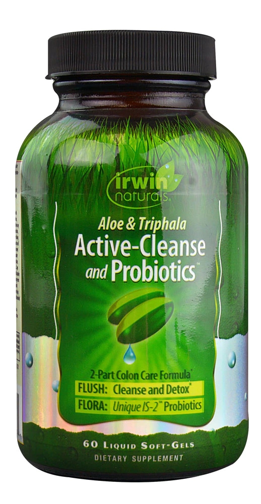 Irwin Naturals Aloe & Triphala ActiveCleanse and Probiotics 60 Liquid