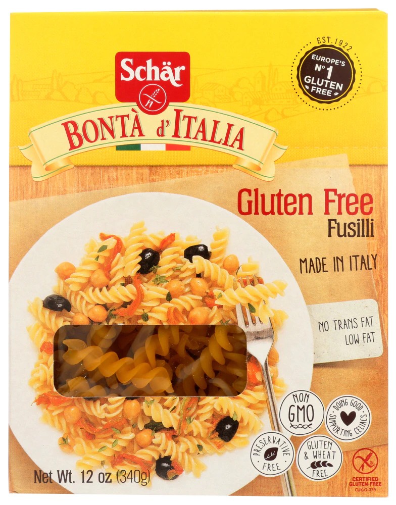 Schar Bonta d' Italia Fusilli Pasta Gluten Free 12 oz Best Deals and