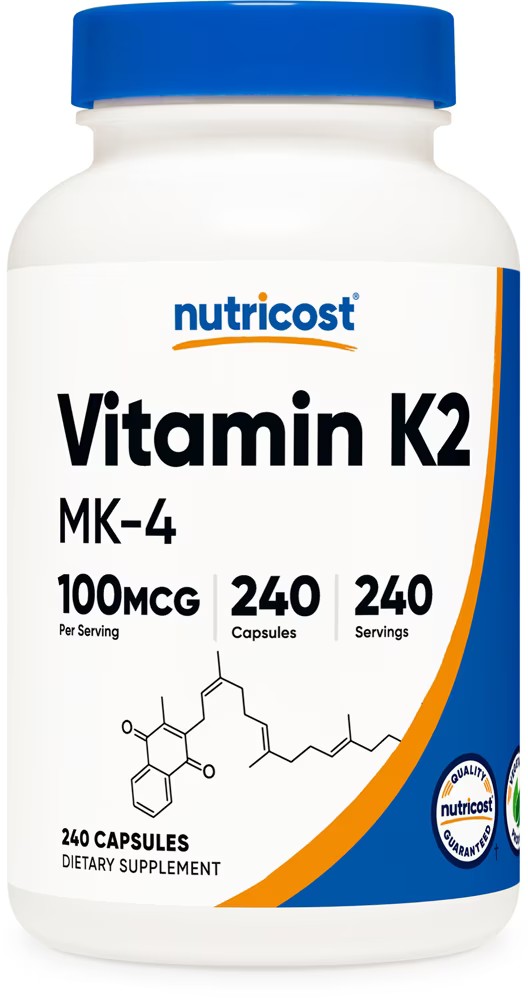 Vitamin K2 MK4 100 mcg 240 Capsules Best Deals and Price History