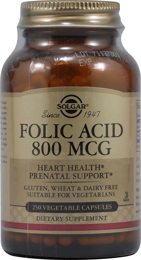 Solgar Folic Acid 250 Vegetable Capsules Best Deals And Price History 