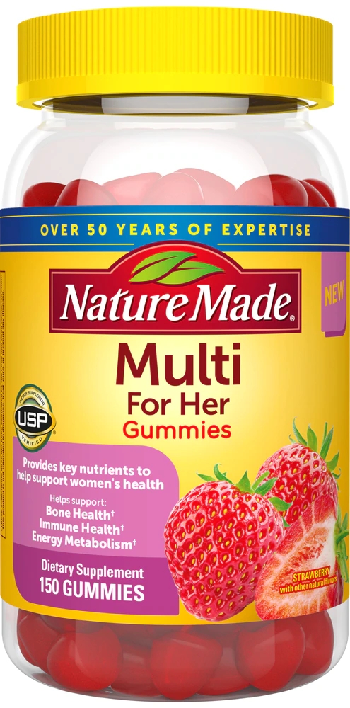 Multi For Her Gummies Strawberry -- 150 Gummies Best Deals and Price ...