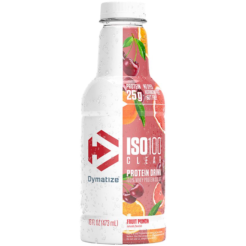ISO100 Clear 100 Whey Protein Isolate Drink Fruit Punch (12 Drinks