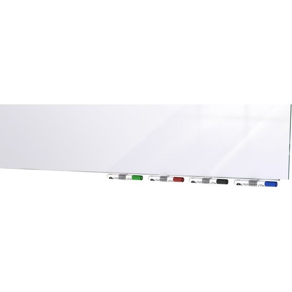 U Brands Frameless Non Magnetic Glass Dry Erase Board 35 X 23