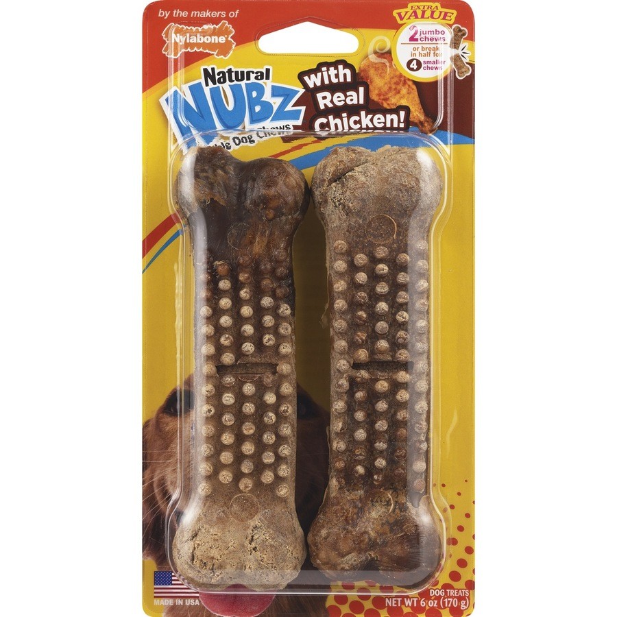 Nylabone Natural Nubz Edible Dog Chews, 2 ct Best Deals and Price