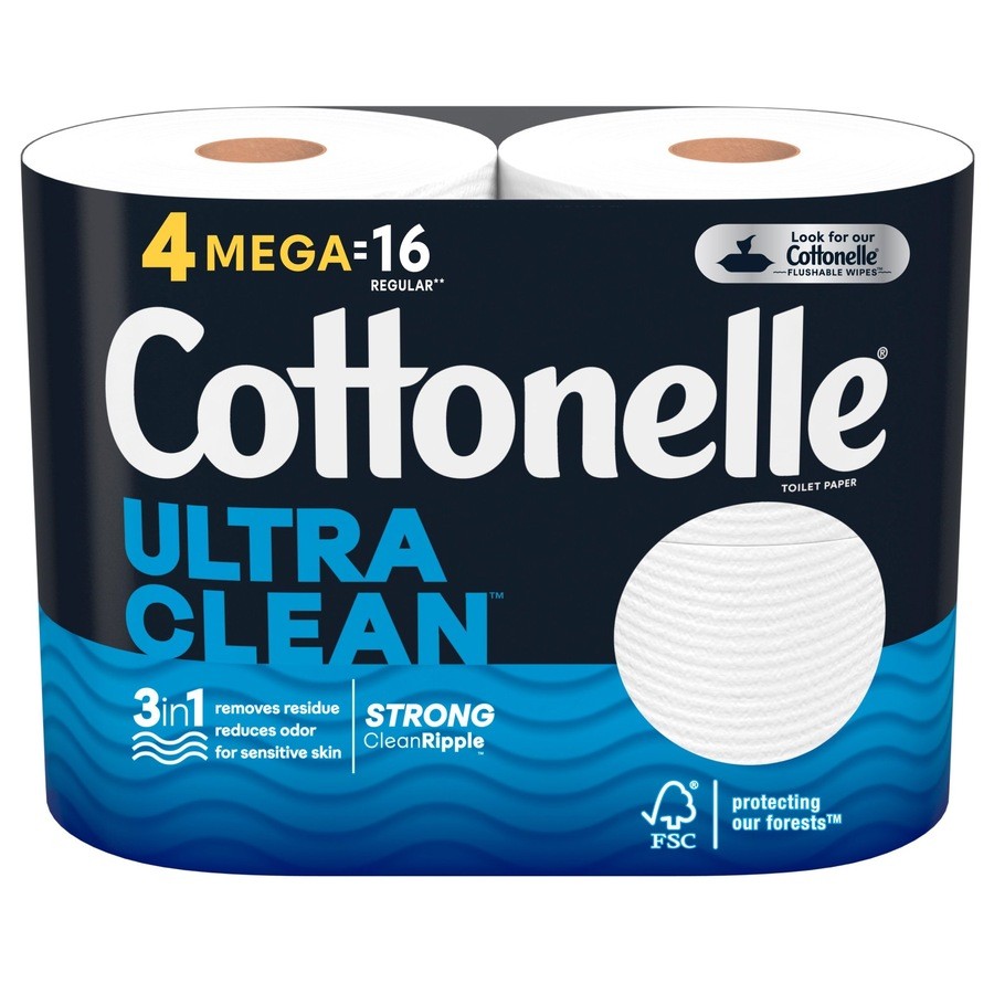 Cottonelle Ultra Comfort Toilet Paper, 24 Mega Rolls, 268 Sheets per Roll  (6,432 Total)