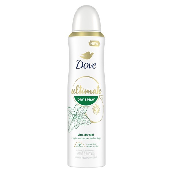 Dove Ultimate 72Hour Antiperspirant & Deodorant Dry Spray, Cucumber