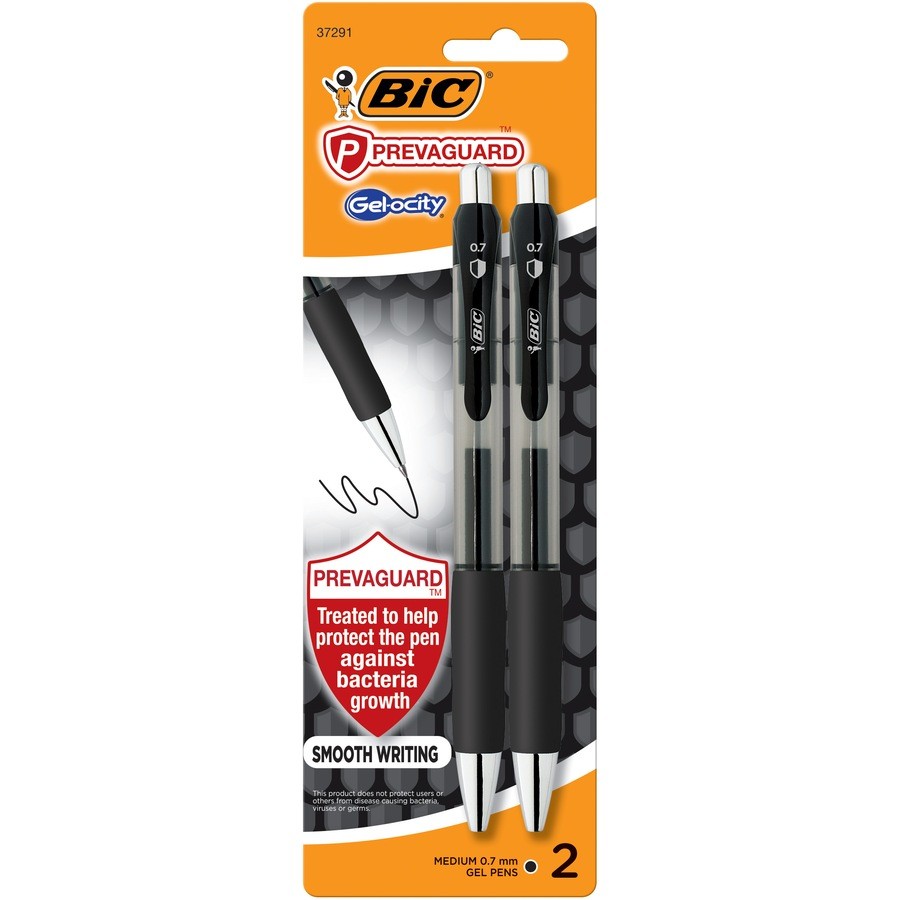 BIC GELOCITY CLIC 0.7 BLK 4PK